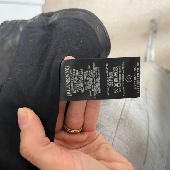 BLANK NYC 100% leather moto style jacket - Picture 10 of 11